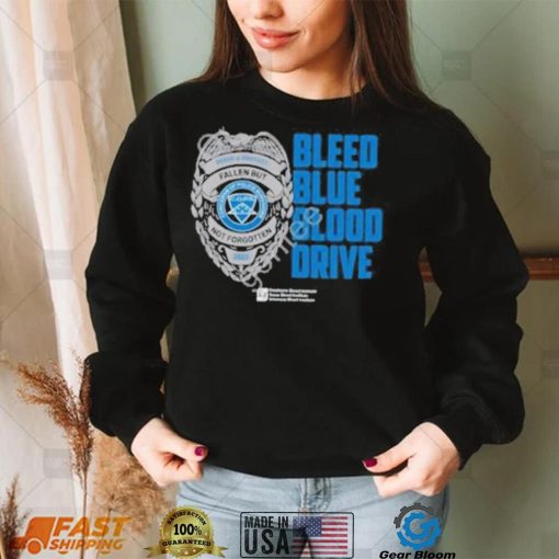 The c.o.p.s bleed blue blood drive shirt