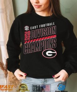 Georgia Bulldogs 2022 SEC East Division Football Champions Slanted Knockout T Shirt