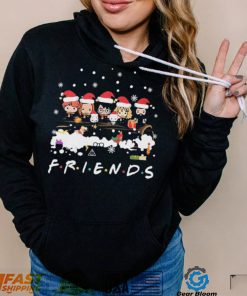 qF8nDUCu Friends Harry Potter Chibi Santa Hat Tv Show Merry Christmas Shirt3 hoodie, sweater, longsleeve, v-neck t-shirt