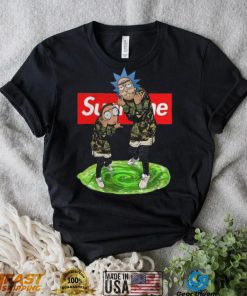 supreme rick morty real hoodie