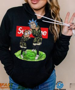 supreme rick morty real hoodie