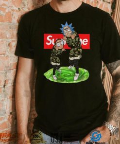 supreme rick morty real hoodie