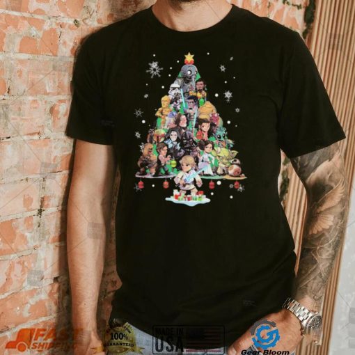 Star War Tree Christmas Chibi Character Shirt