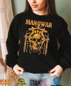 Heavy music manowar skull shirt