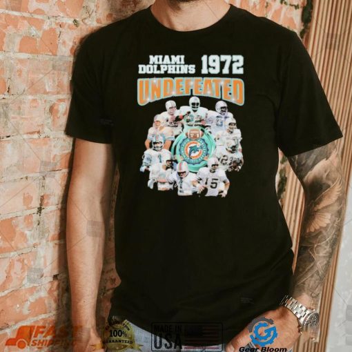 Miami Dolphins 1972 Undefeated Signature Shirt