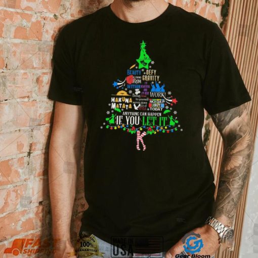 Tree Christmas Beauty Defy If You Let It Shirt