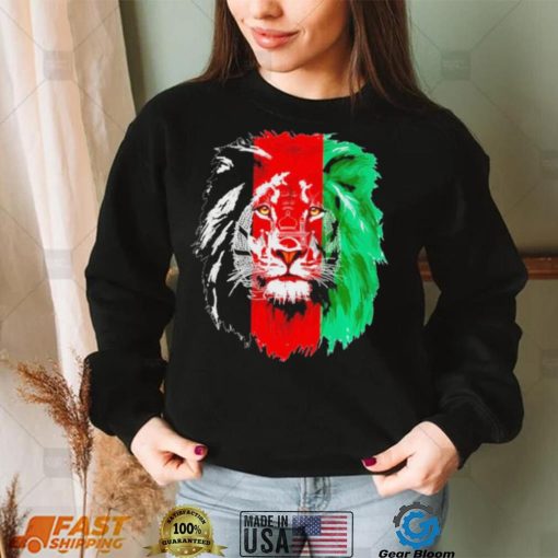 Afghanistan Flag Lion Graphic Tee – Free Shipping – Men’s & Women’s Sizes