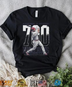 Albert Pujols St. Louis Baseball 700 Home Runs Bold Signature Shirt