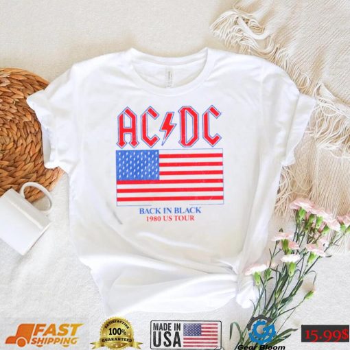 Back In Black 1980 US Tour ACDC T Shirt