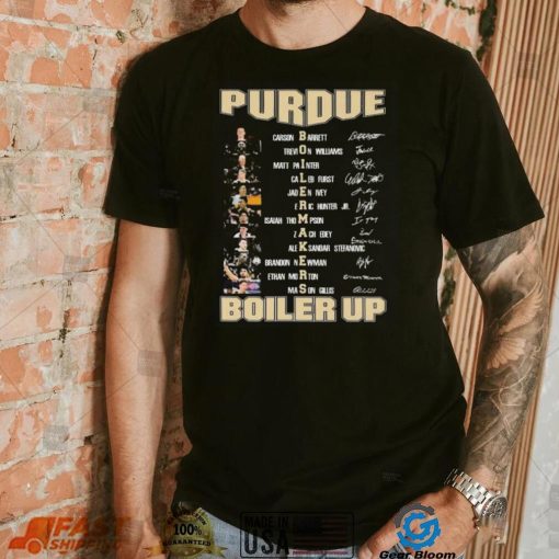 Boiler Up Purdue Boilermakers Basketball Signatures Shirt