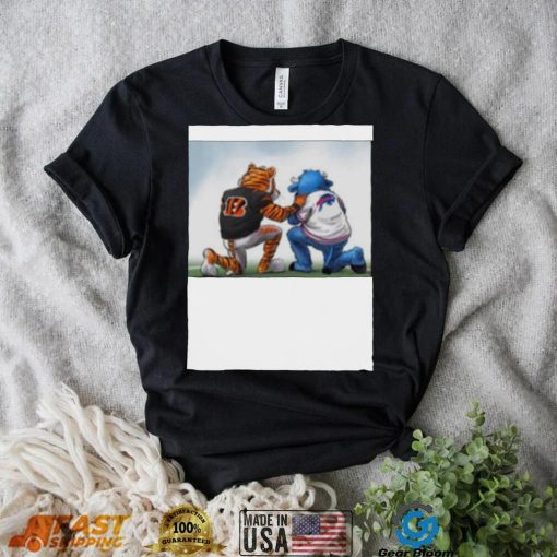 Buffalo Bills And Cincinnati Bengals Pray For Damar Hamlin T Shirt