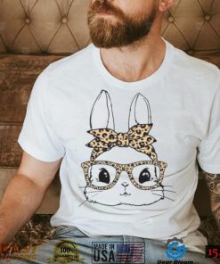 Bunny With Leopard Glasses Shirt