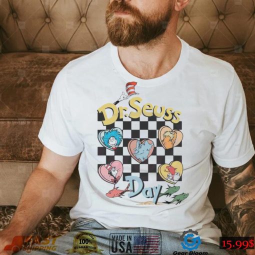 Dr Seuss figure Heart Dr Seuss Day Shirt