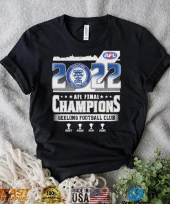 Geelong Cats Football Club Australian Football League 2022 Champions Shirt