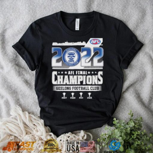 Geelong Cats Football Club Australian Football League 2022 Champions Shirt