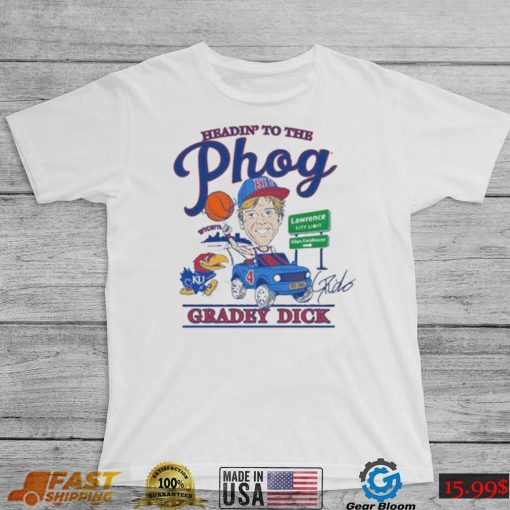 Kansas Jayhawks Heading To The Phog Basketball Shirt – Gradey Dick