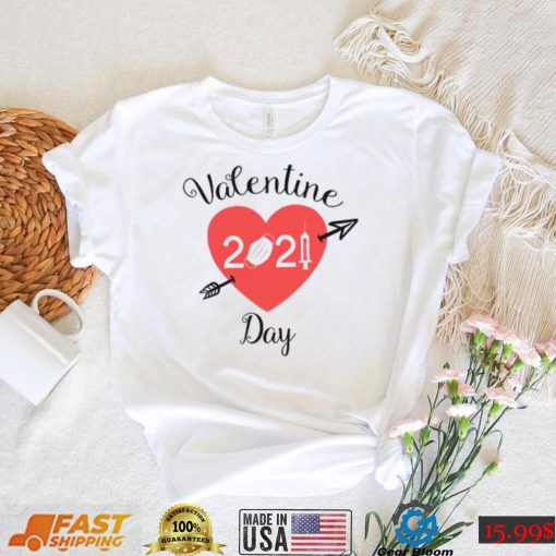 Happy Valentine’s Day 2021 heart face mask T shirt