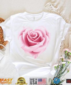 Happy Valentine’s Day heart rose T shirt