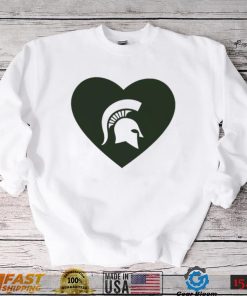Michigan State Spartans T-Shirt – Show Your Spartan Pride! Heart Love Design