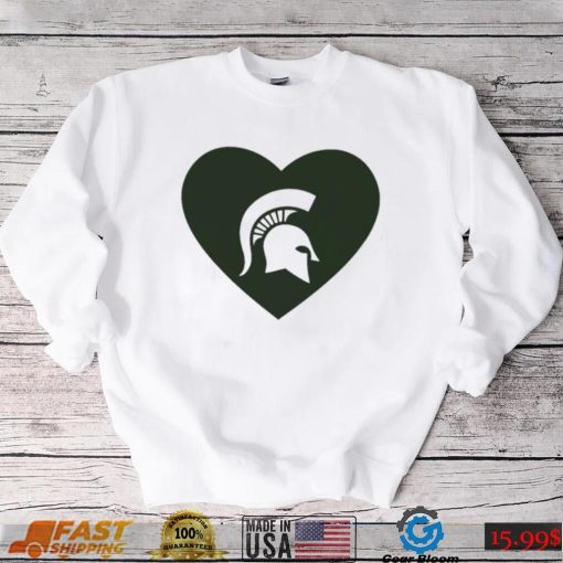 Michigan State Spartans T-Shirt – Show Your Spartan Pride! Heart Love Design