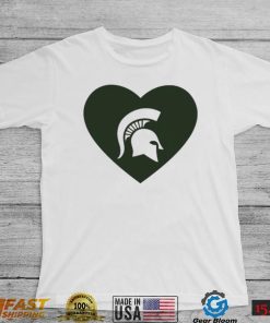 Michigan State Spartans T-Shirt – Show Your Spartan Pride! Heart Love Design