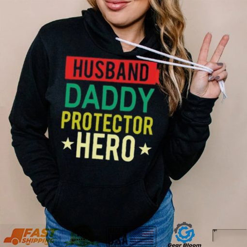 Husband Daddy protector hero vintage Father’s Day T shirt