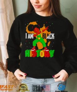 I Am Black History Kids Girls Women Black History Month Shirt