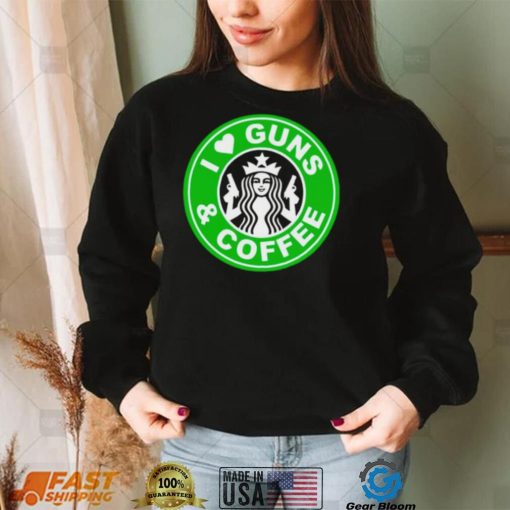 Guns and Coffee Men’s Graphic T-Shirt