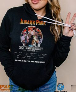 Jurassic Park 30th Anniversary 1993 – 2023 Thank You For The Memories Signatures Shirt