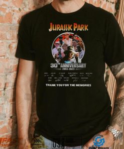 Jurassic Park 30th Anniversary 1993 – 2023 Thank You For The Memories Signatures Shirt