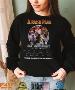 Jurassic Park 30th Anniversary 1993 – 2023 Thank You For The Memories Signatures Shirt