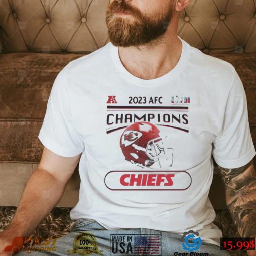 Kansas City Chiefs 2023 AFC Conference Champions Helmet Shirt