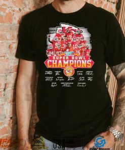 Kansas City Chiefs Team Super Bowl Lvii Champions Signatures Shirt