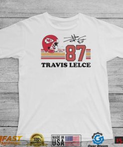 Kansas City Chiefs Travis Kelce Helmet Signature Shirt