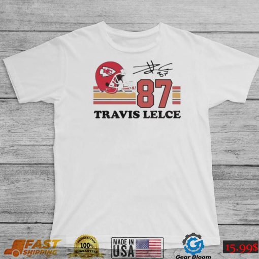 Kansas City Chiefs Travis Kelce Helmet Signature Shirt