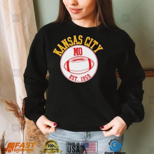 Kansas City MO KC Football EST 1959 Emblem Shirt