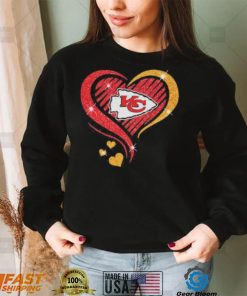 Kansas city Chiefs heart diamond love shirt