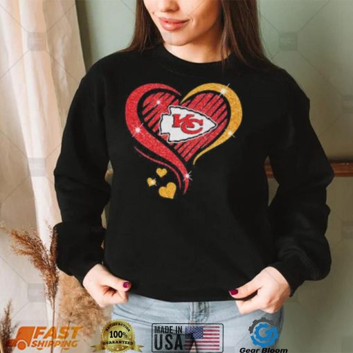 Kansas city Chiefs heart diamond love shirt