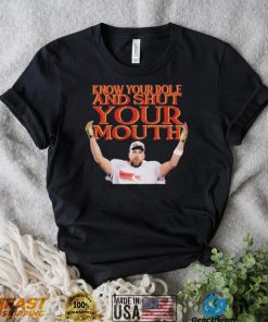 Kelce Conference Champions Know your Role Shut Your Mouth Shirt