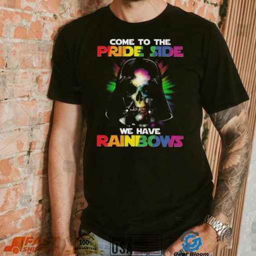 Lgbt Star Wars Darth Vader Skull Shirt Pride Side Rainbows Shirt