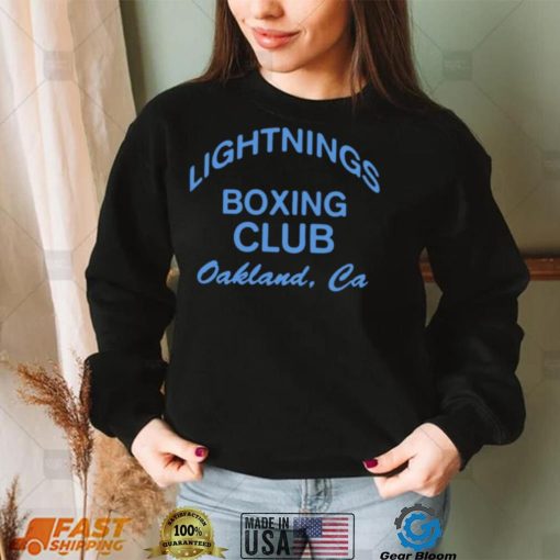 Lightning’s boxing club oakland ca T shirt