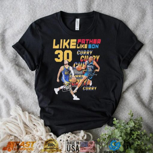 Like Father Like Son 30 Curry T Shirt