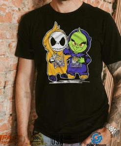 Lsu Tigers With Baby Jack Skellington And Baby Grinch Friends Shirt