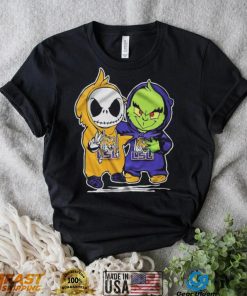 Lsu Tigers With Baby Jack Skellington And Baby Grinch Friends Shirt