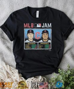 MLB Jam Cleveland Guardians Shane Bieber & Jose Ramirez Shirt