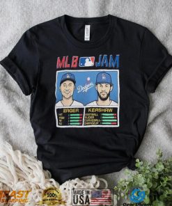 MLB Jam Los Angeles Dodgers Clayton Kershaw & Corey Seager Shirt