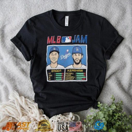 MLB Jam Los Angeles Dodgers Clayton Kershaw & Corey Seager Shirt