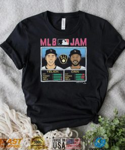 MLB Jam Milwaukee Brewers Christian Yelich & Lorenzo Cain Shirt