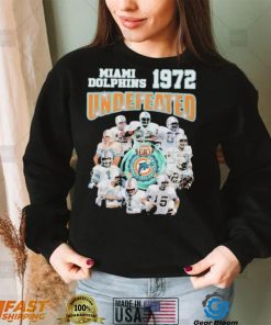 Miami Dolphins 1972 Undefeated Signature Shirt