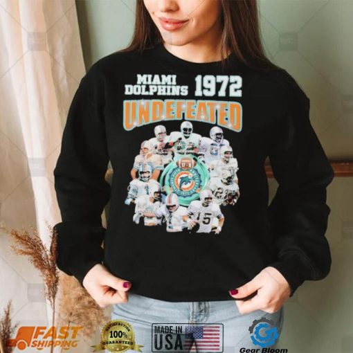 Miami Dolphins 1972 Undefeated Signature Shirt